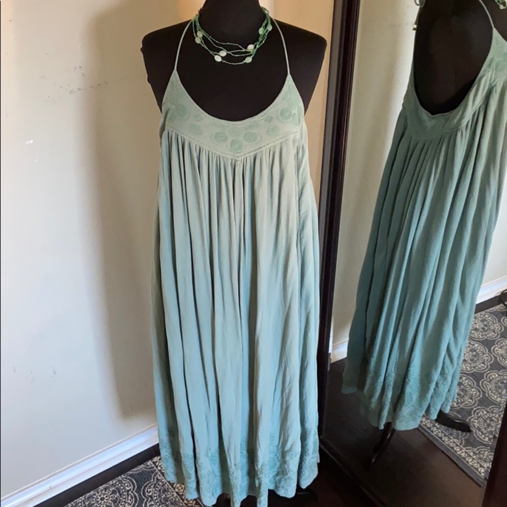 Free People Light Blue Maxi Dress